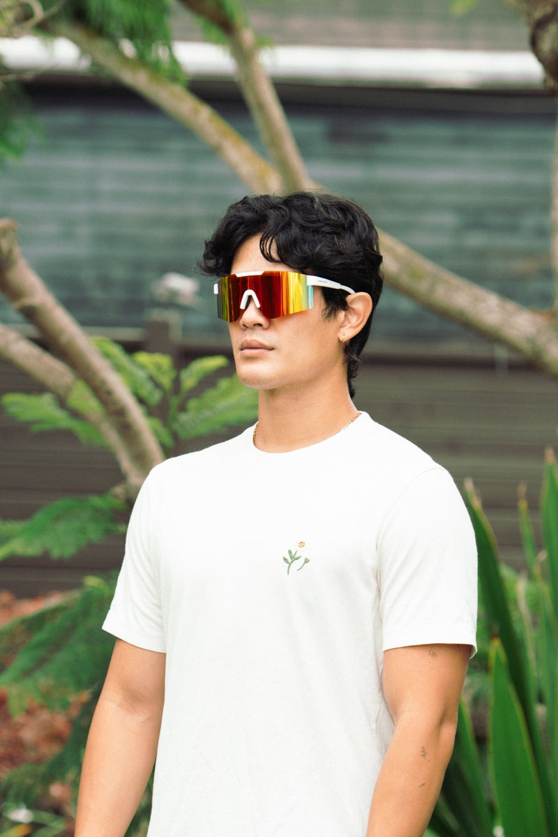 Extra photo for T2 Sunmask with Rainbow Mirror in White