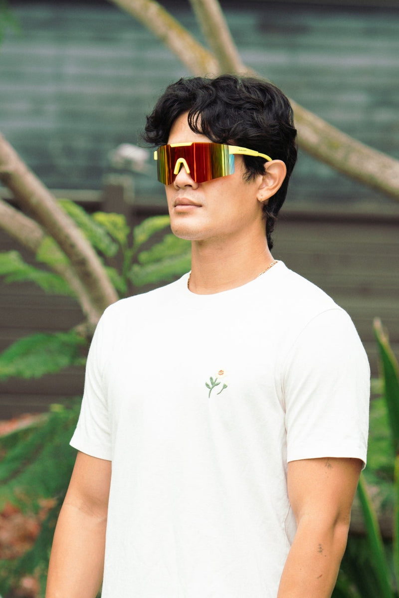 Extra photo for T2 Sunmask with Rainbow Mirror in Yellow