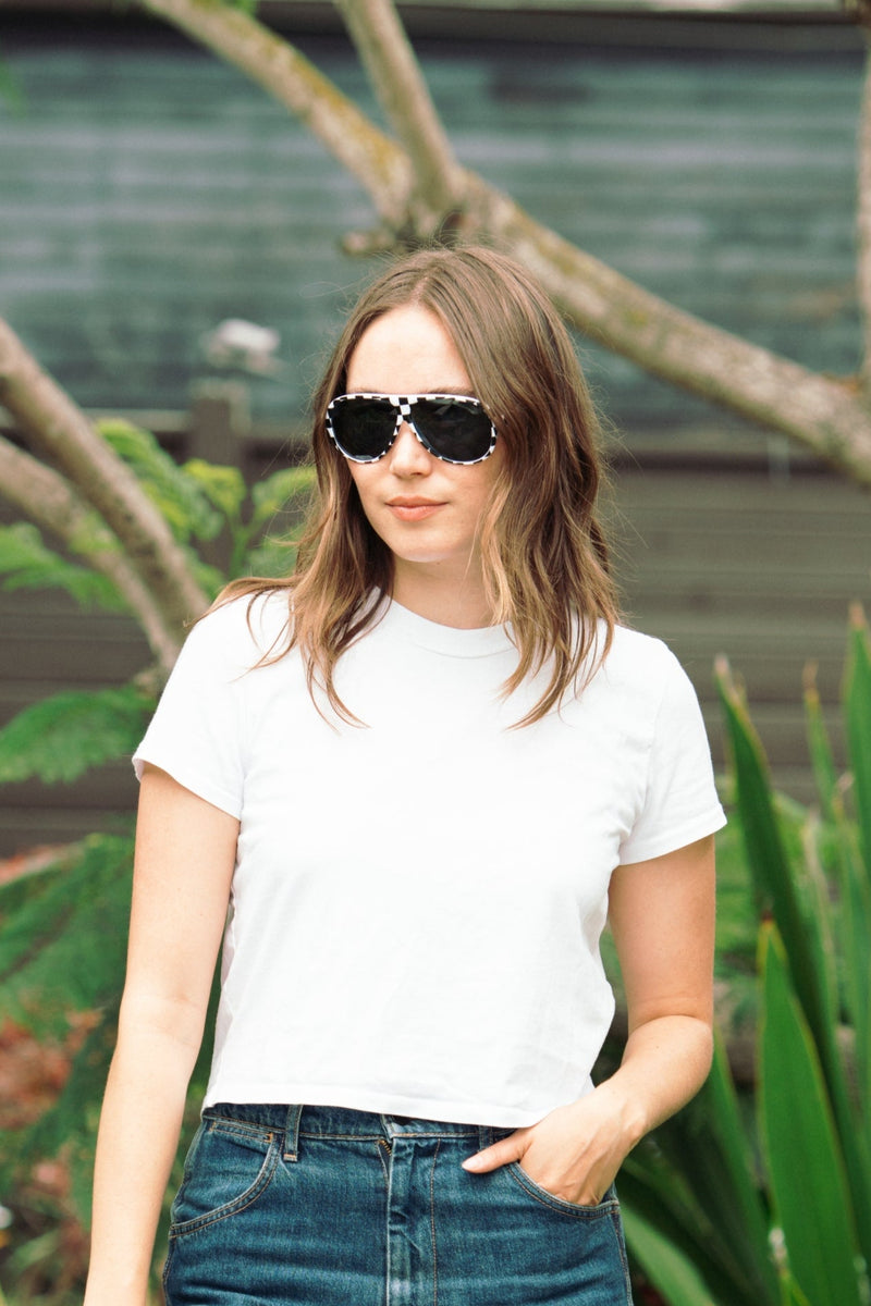 Extra photo for Original Aviator Checkered with HD Gray Lenses