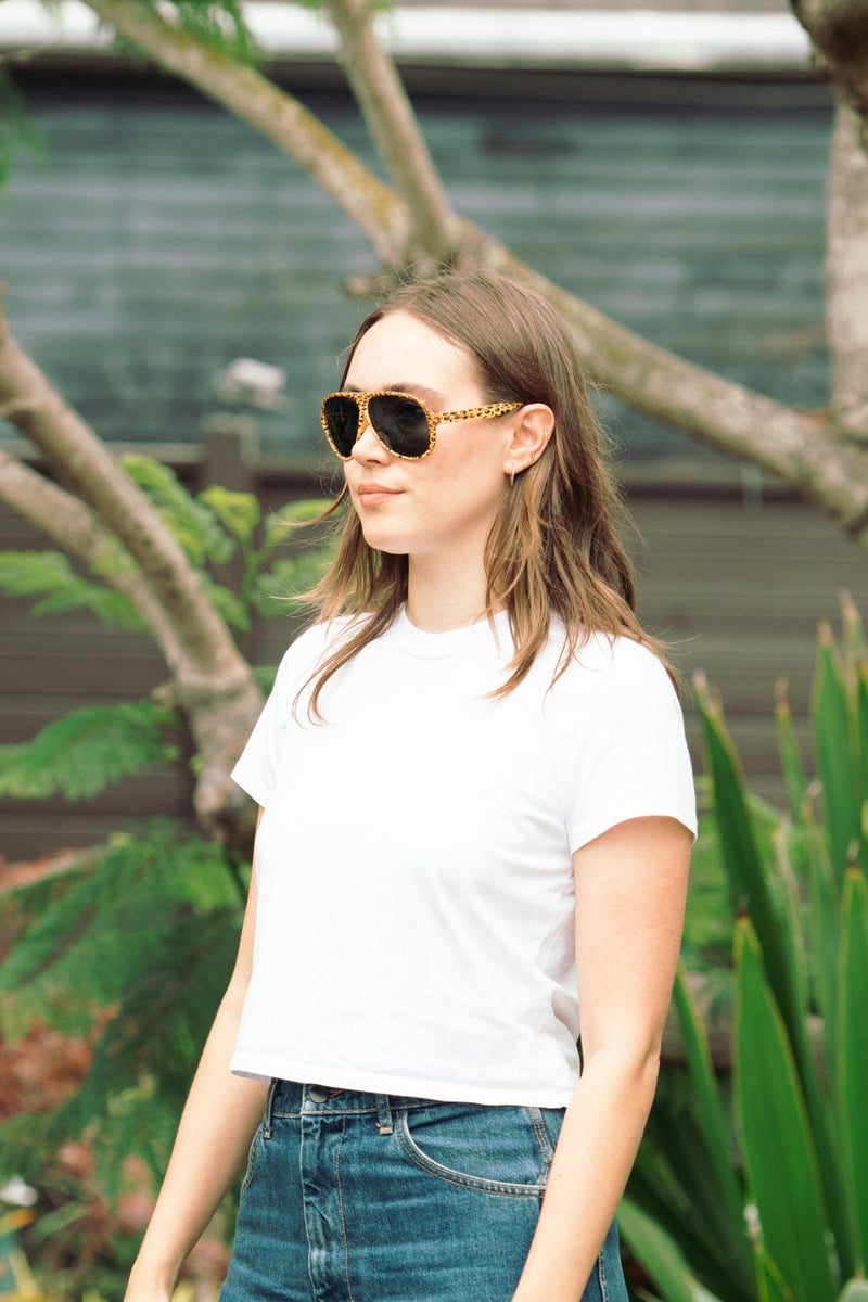 Extra photo for Original Aviator in  Leopard With HD Gray Lenses