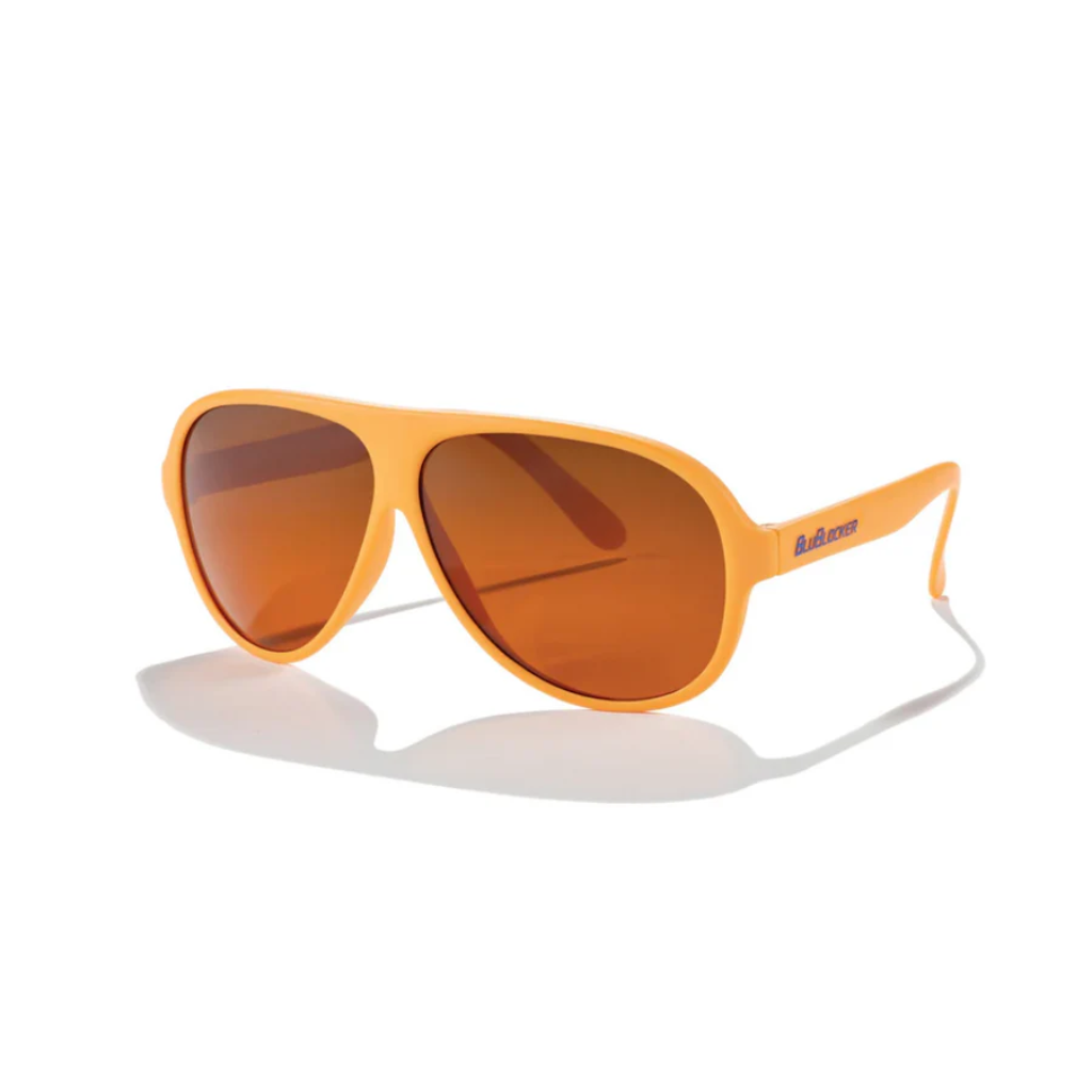 Orange blue sunglasses aviator brand new Original Aviator in Miami Blue – BluBlocker main image 3