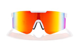 T2 Sunmask with Rainbow Mirror in White