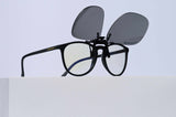 Rimless HD Gray Polarized Clip-On
