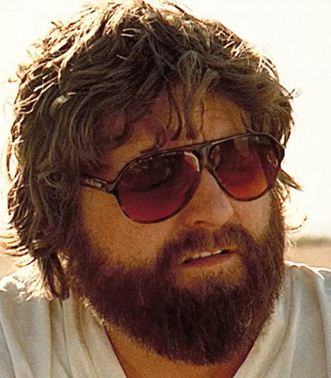 Zach Galifianakis' Sunglasses - BluBlocker Demi-Tortoise Original Aviator