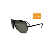 1986 Aviator Anniversary Edition in Black With Polarized HD Grey Lenses (Vintage)