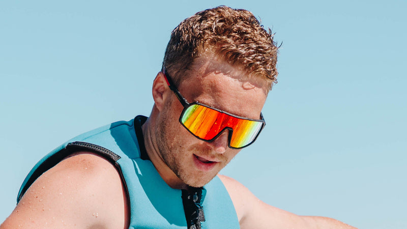 Terminator SunMask with Rainbow Mirror in Black