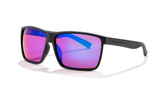 Fullerton with Polarized Blue Mirror Lenses in Matte Black