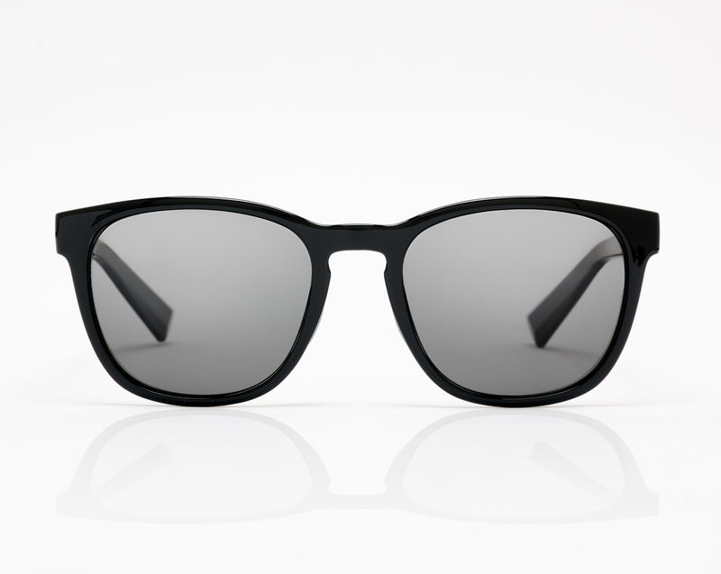 Belmont in Glossy Black with Polarized HD Gray Lenses