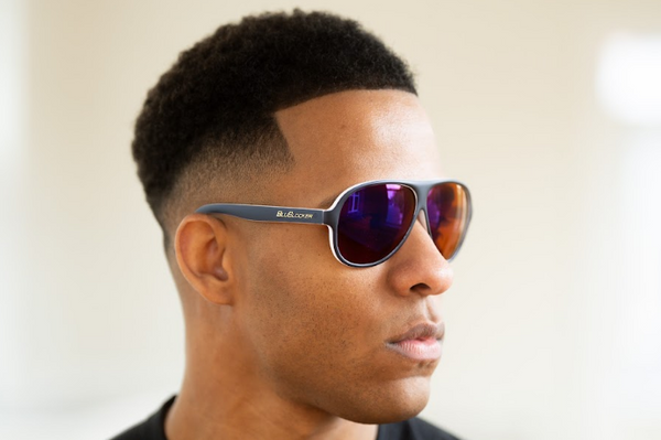 Original Aviator Blue Mirror in Panda