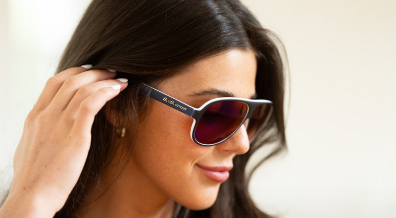 Original Aviator Blue Mirror in Panda