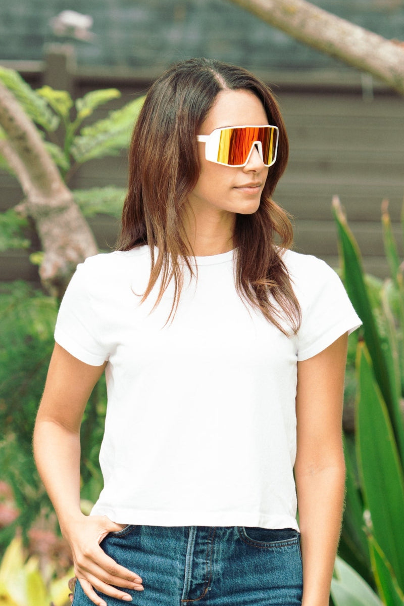 Extra photo for Terminator SunMask with Rainbow Mirror in White