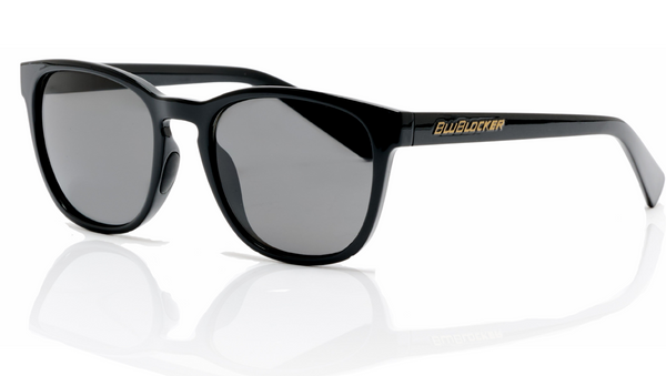 Belmont in Glossy Black with Polarized HD Gray Lenses