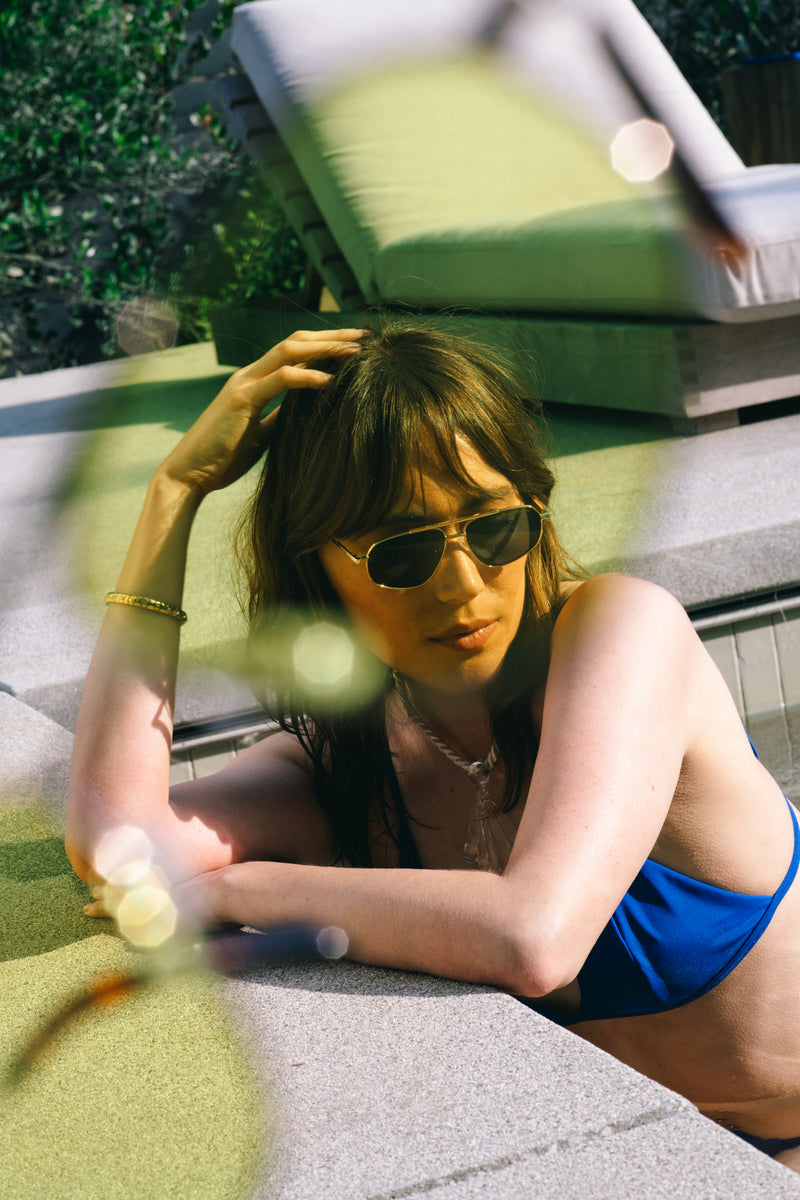 Extra photo for Kedzie In Gold with HD Grey Lenses