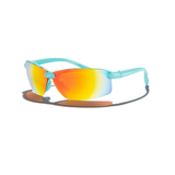 Eagle with Rainbow Mirror lens in Bahama Blue
