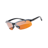 Eagle with Silver Mirror Lens in Black