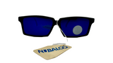 RearVision in Matte Black With Blue Mirror Lenses (Vintage)