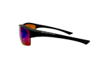 Stinger in Matte Black With Polarized Blue Mirror Lenses (Vintage)