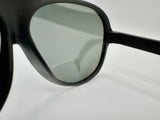 Original Aviators in Black with HD Gray Reader Lenses (Vintage)