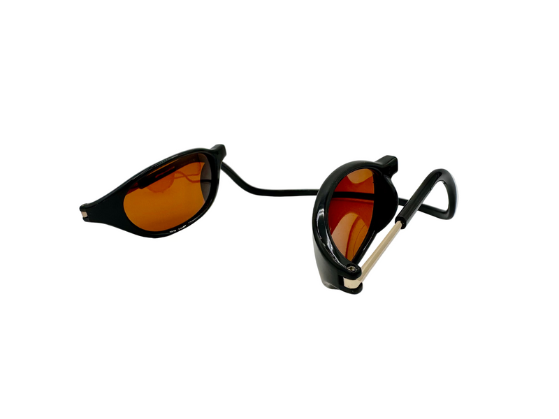 Ballistic Magnetic In Black with Polarized Amber Lenses (Vintage)