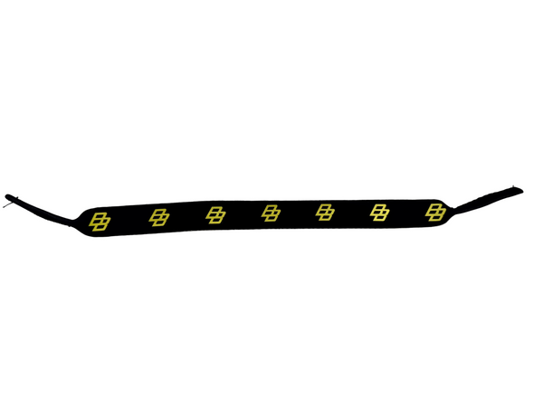 Sunglasses Strap (Black With Gold Text)