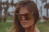 T2 Sunmask with Rainbow Mirror in White