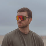 Terminator SunMask with Rainbow Mirror in Black