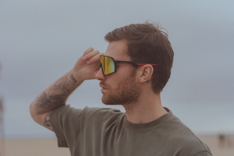 Terminator SunMask with Rainbow Mirror in Black