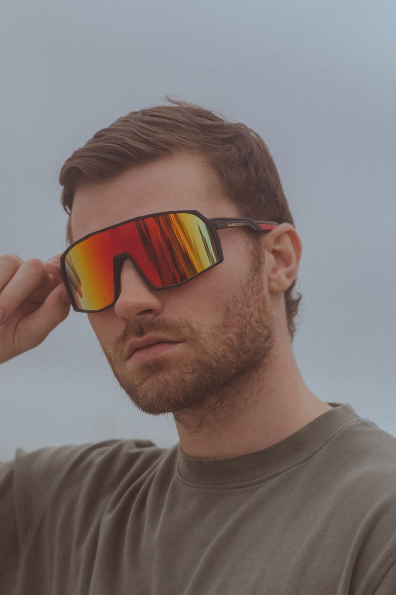 Terminator SunMask with Rainbow Mirror in Black