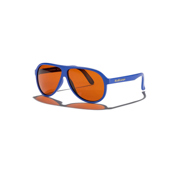 Orange blue sunglasses aviator brand new Original Aviator in Miami Blue – BluBlocker main image 2