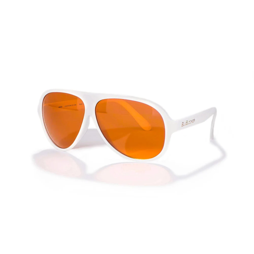 white frame goggles Original Aviator in White