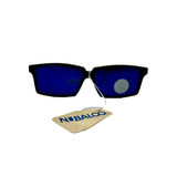 RearVision in Matte Black With Blue Mirror Lenses (Vintage)