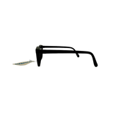 RearVision in Matte Black With Blue Mirror Lenses (Vintage)