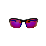 Stinger in Matte Black With Polarized Blue Mirror Lenses (Vintage)
