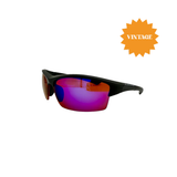 Stinger in Matte Black With Polarized Blue Mirror Lenses (Vintage)