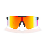 T2 Sunmask with Rainbow Mirror in Black