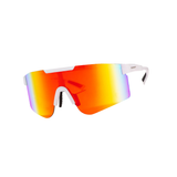 T2 Sunmask with Rainbow Mirror in White