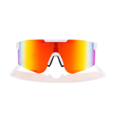 T2 Sunmask with Rainbow Mirror in White