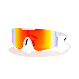 T2 Sunmask with Rainbow Mirror in White