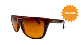 Hollywood In Red Demi Tortoise with Amber Lenses (Vintage)
