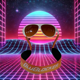 Sunglasses Strap (Orange With White Text)