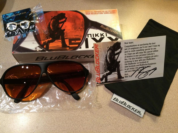 Nikki Six x The Original Aviator in Black (Vintage)