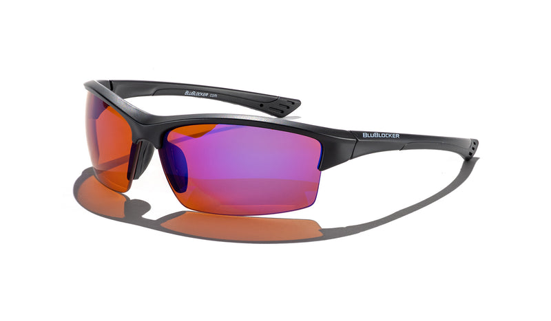Stinger with Polarized Blue Mirror Lens in Black