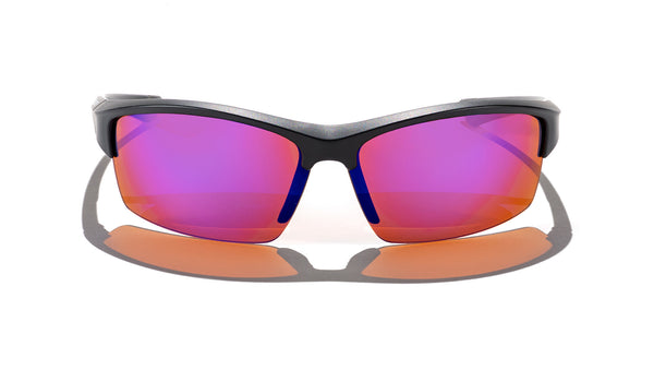 Stinger with Polarized Blue Mirror Lenses in Black Matte