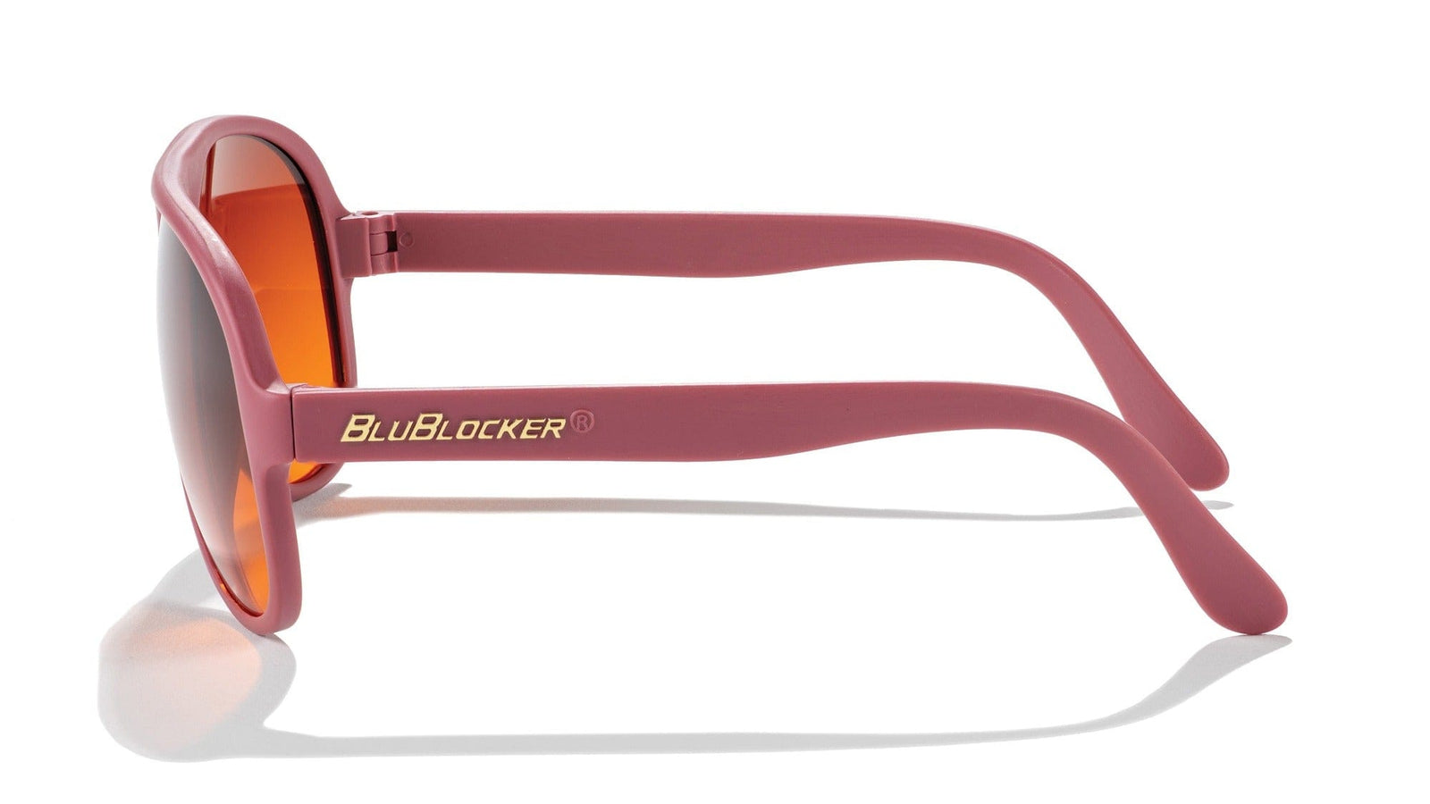 Stylish Black Aviator Sunglasses with Red Velvet Case Original Aviator in Red Velvet – BluBlocker main image 2