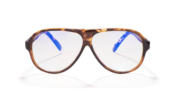 Original Aviator Blue Light Computer Glasses in Demi-Tortoise