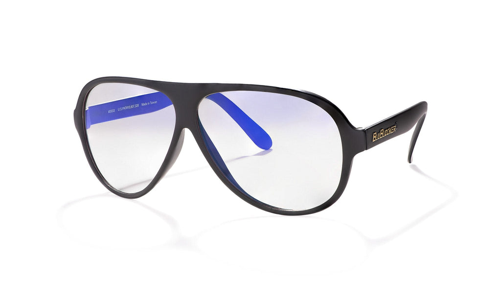 Blublockers Bluelight blocking aviator matte Black and Sunglasses gradient Black Aviator BluBlocker Sunglasses main image 3