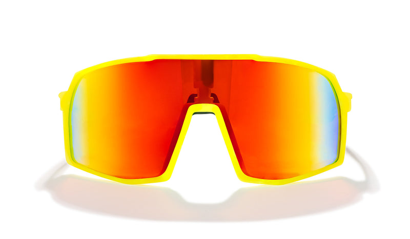 Terminator SunMask with Rainbow Mirror in Yellow