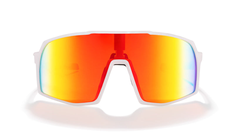 Terminator SunMask with Rainbow Mirror in White
