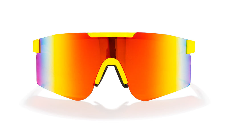 T2 Sunmask with Rainbow Mirror in Yellow