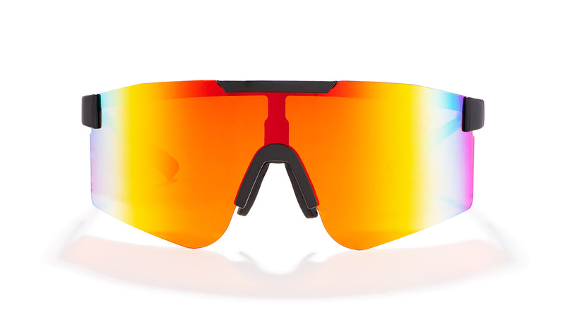 T2 Sunmask with Rainbow Mirror in Black